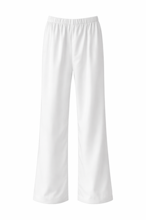 Satynowe Spodnie Lume White