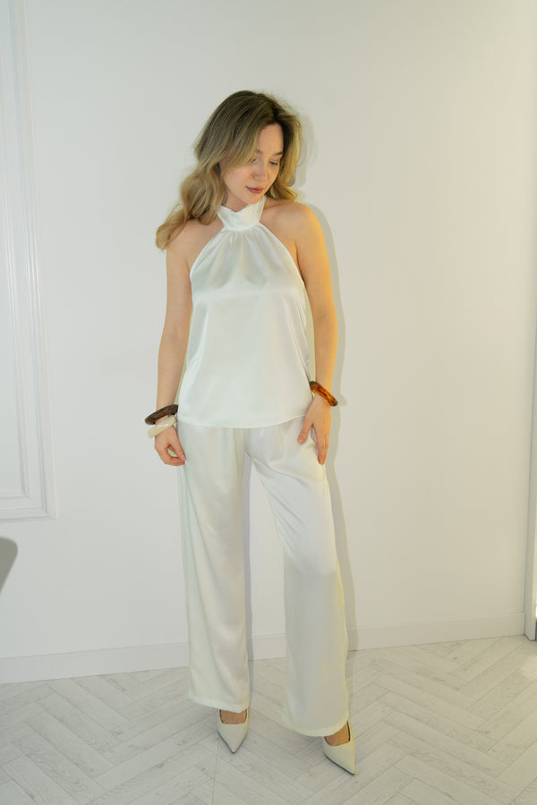 Bluzka halter Lume White
