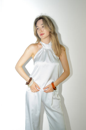 Bluzka halter Lume White