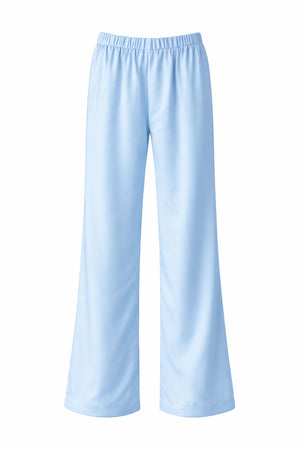 Satynowe Spodnie Lume Dusty Blue